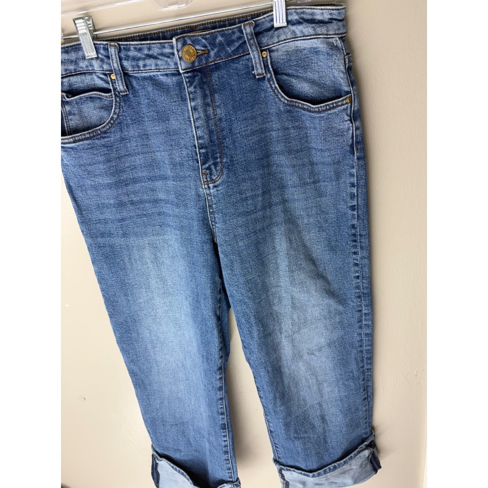 Kut from the Kloth Catherine Boyfriend Jeans Blue Medium Wash 8 KP2049MA4
